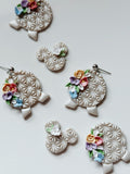 Space Ball Floral Dangles